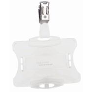 25 portes-badge pour carte de sécurité - Avec clip 85 x 40 mm