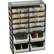 2 Bloc-tiroirs VarioPlus Basic D à 16 tiroirs4 bacs et 14 séparateurs