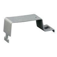 2 Fixation poteau pour panneau de signalisation Gris, Acier galvanisé