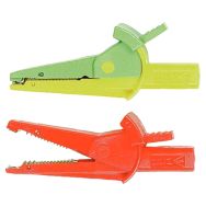 2 Pinces crocodile pour multimètres 4 mm