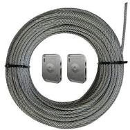 2 galets Gripple pour traversée de rue avec câble L15m D6mm