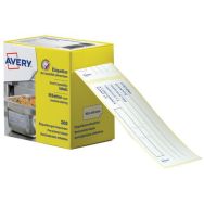 300 Etiquettes traçaoeilité alimentaire pré-imprimée 98x40mm