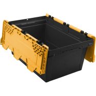 3 Bac de transport à couvercle ProfiPlus CrocoLid 40/27 47L jaune