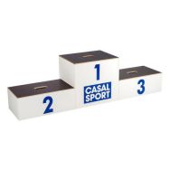 3 podiums en bois encastrables