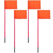 4 poteaux de corner calcio - orange