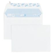 500 enveloppes 80 g Autocollante sans fenêtre 11,4x16,2 cm Blanc