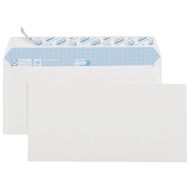 500 enveloppes blanches 90 g fermeture autocollante 110 x 220 mm