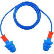 50 paires Bouchons d'oreille sur Cordelette - TPR CONICFIRDE050 Bleu