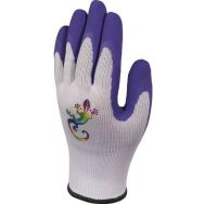 6 Paires de Gants enfant tricot polyester - paume enduite mousse latex