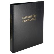6 Reliure registre éco 32x26cm 4 anneaux - Assemblée générale