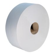 6 bobines Papier toilette Maxi jumbo 300 m Ø 24,5 cm Blanc