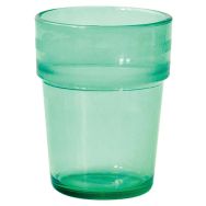 6 gobelets copolyester 20 cl - transparent vert