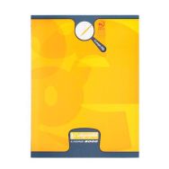 8000 PELLICULE, Cahier piqué 17x22 32p séyès agrandi 2,5mm 90g