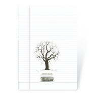 8000 POLYPRO, CAHIER DE VIE incolore 24x32 96p R°Ligné 8mm+marge V°Uni 90g