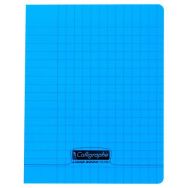 8000 POLYPRO,  Cahier piqué bleu 17x22cm 32p Séyès2,5mm 90g