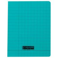 8000 POLYPRO,  Cahier piqué vert 17x22cm 32p Séyès3mm 90g