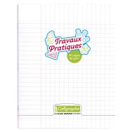 8000 POLYPRO, T.P Cahier piqué incolore 17x22cm 96p séyès/uni 90g