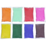 8 sachets 1kg de sable fin coloré couleurs assorties