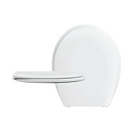 Abbatant blanc à charnière inox pour WC