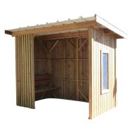 Abri bus CHARENTE bois 3 m