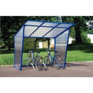 Abri cycles à toiture inclinée - Sans support cycle - Module départ