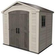 Abri de jardin jardin SYDNEY résine - marron/beige
