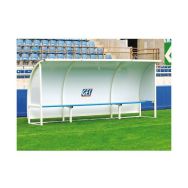 Abri de touche GES hauteur 2m revêtement tout aluminium
