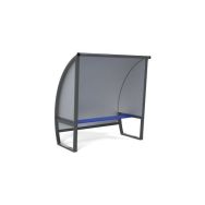 Abri de touche tout en aluminium hauteur 1M60 banc