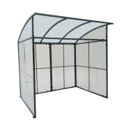 Abri deux roues simple acier galva anthracite