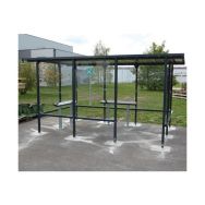 Abri fumeurs Beaufortain - 4,05 x 2,44 m et retour