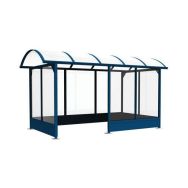 Abri fumeurs Standard - 4,5 x 2,82 m  et bavettes