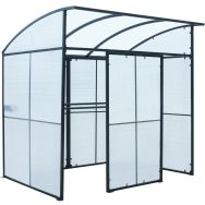 Abri fumeurs acier anthracite