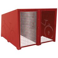 Abri vélos Berlin initial 2 places portes peintes - Procity
