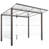 Abri vélos Modulo initial avec bardages - gris Procity