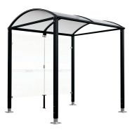 Abri vélos Voûte M réglable initial bardage fond - noir 9005