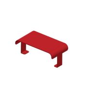 Accoudoirs banc Banki x2 - rouge 3000-Tolerie Forezienne