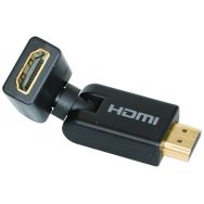 Adaptateur HDMI (M/F) double articulation rotatif à 360°
