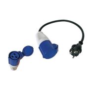 Adaptateur IEC 60309 femelle vers CEE7 mâle classique IP44