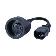 Adaptateur IEC C14 / CEE7 femelle
