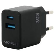 Adaptateur secteur USB-A et USB-C 30W - Mobilis