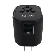 Adaptateur secteur universel 150 pays - 2 entrées USB