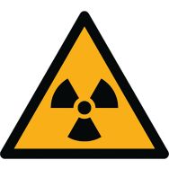 Adhésif de marquage au sol danger W003-Matières radioactives-Ergomat
