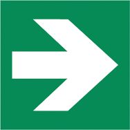 Adhésif marquage au sol E005 - Flèche de direction angle 90° - Ergomat