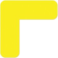 Adhésif marquage au sol angle 90° arrondi LeanStripe - Jaune - Ergomat