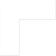 Adhésif marquage au sol angle 90° carré LeanStripe - Blanc - Ergomat