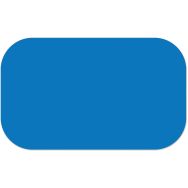 Adhésif marquage au sol en tiret arrondi LeanStripe - Bleu - Ergomat