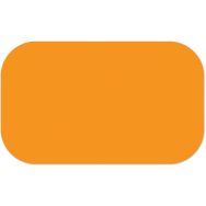 Adhésif marquage au sol en tiret arrondi LeanStripe - Orange - Ergomat