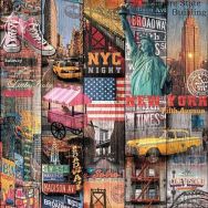 Adhésif rouleau déco Manhattan - 2m x 45cm