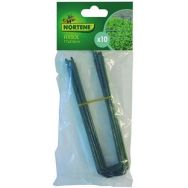 Agrafe fixsol métal plastifié vert - 17x3.5cm - Lot de 10