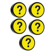 Aimant rond avec symbole ''point d'interrogation''